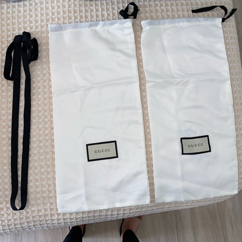 Gucci Silk Pouch Bag.